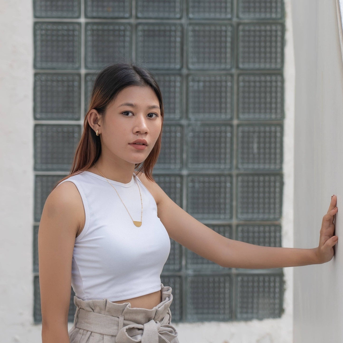 Mustard Seed Hoop Earrings: Gold