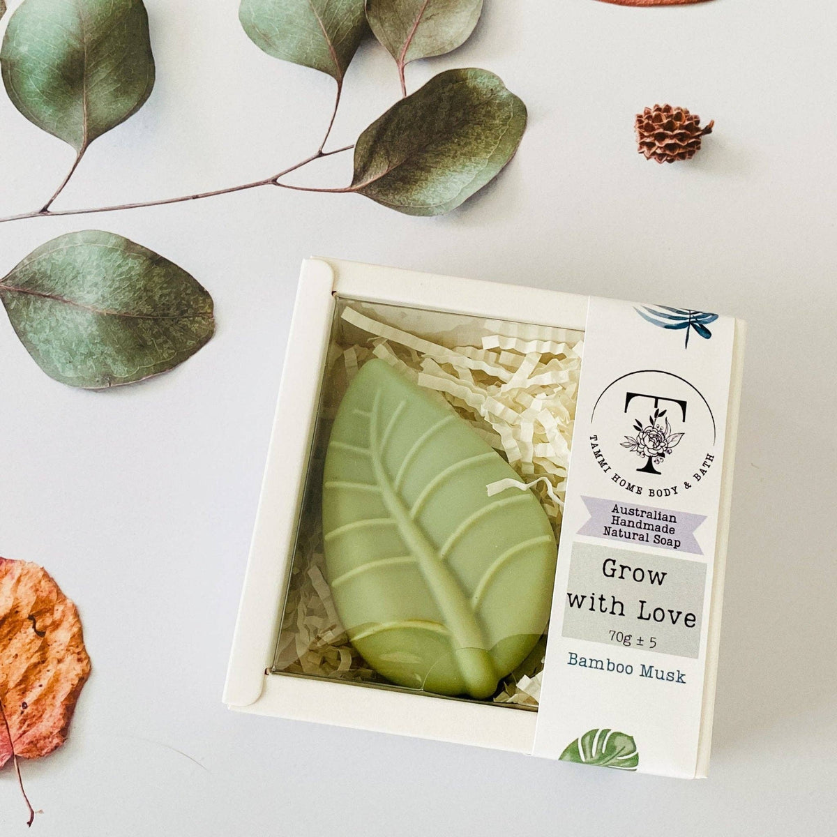 Handmade Artisan Soap | Grow with Love | Bamboo Musk Scent