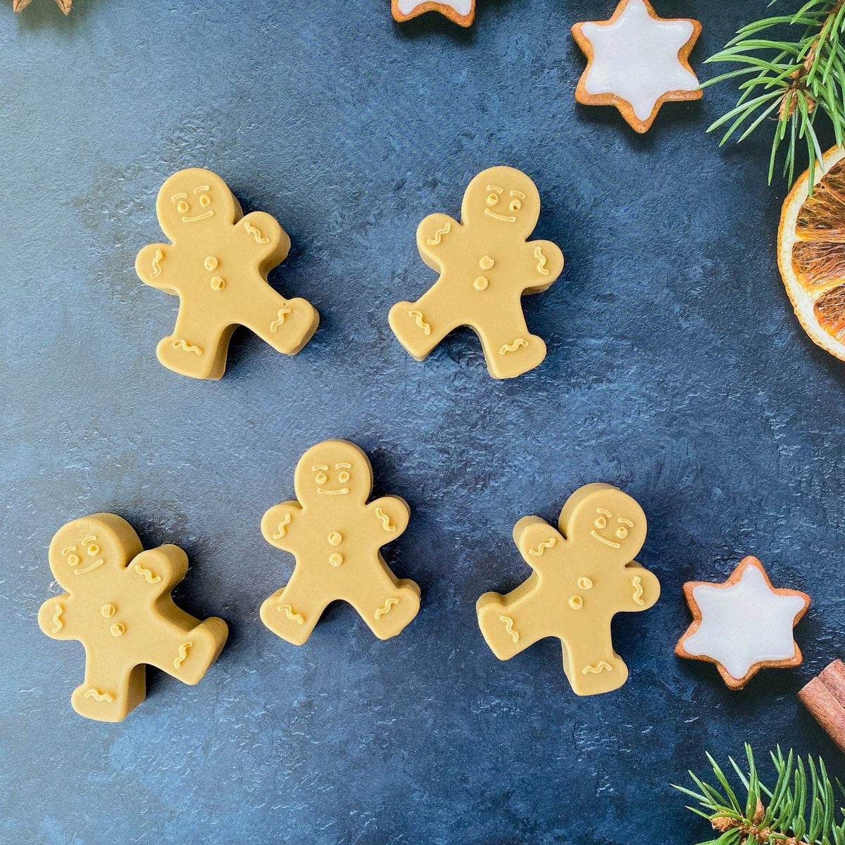 Handmade Artisan Christmas Soap | Gingerbread Man | Warm Gingerbread, Caramel & Vanilla Scent