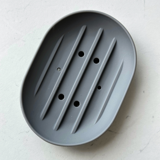 Silicone Shower Steamer Holder showing drainage holes, side view.