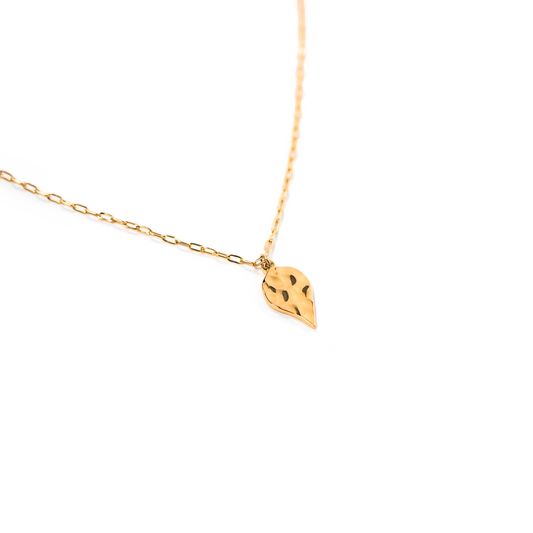 Resilience Leaf Necklace - Gold