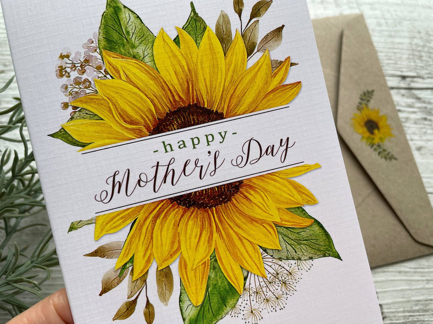 Sunflower Mothers Day Greeting Card