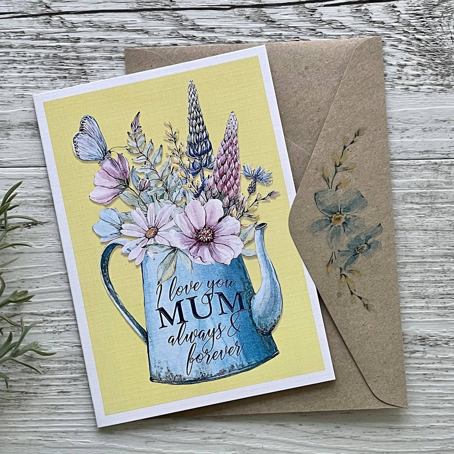 SPRING GARDEN I love you Mum - Mothers Day card