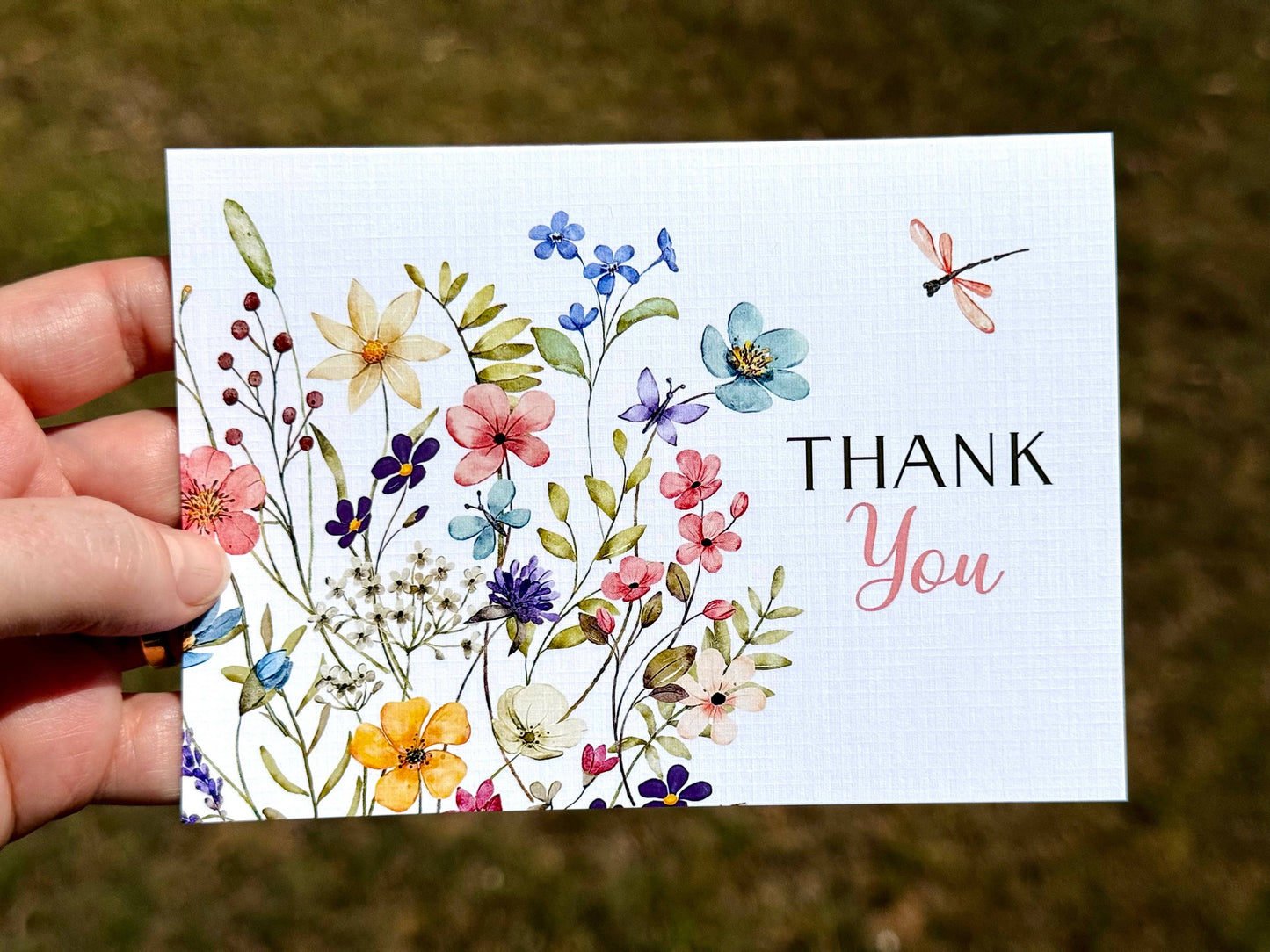 Wildflower Thank You Card