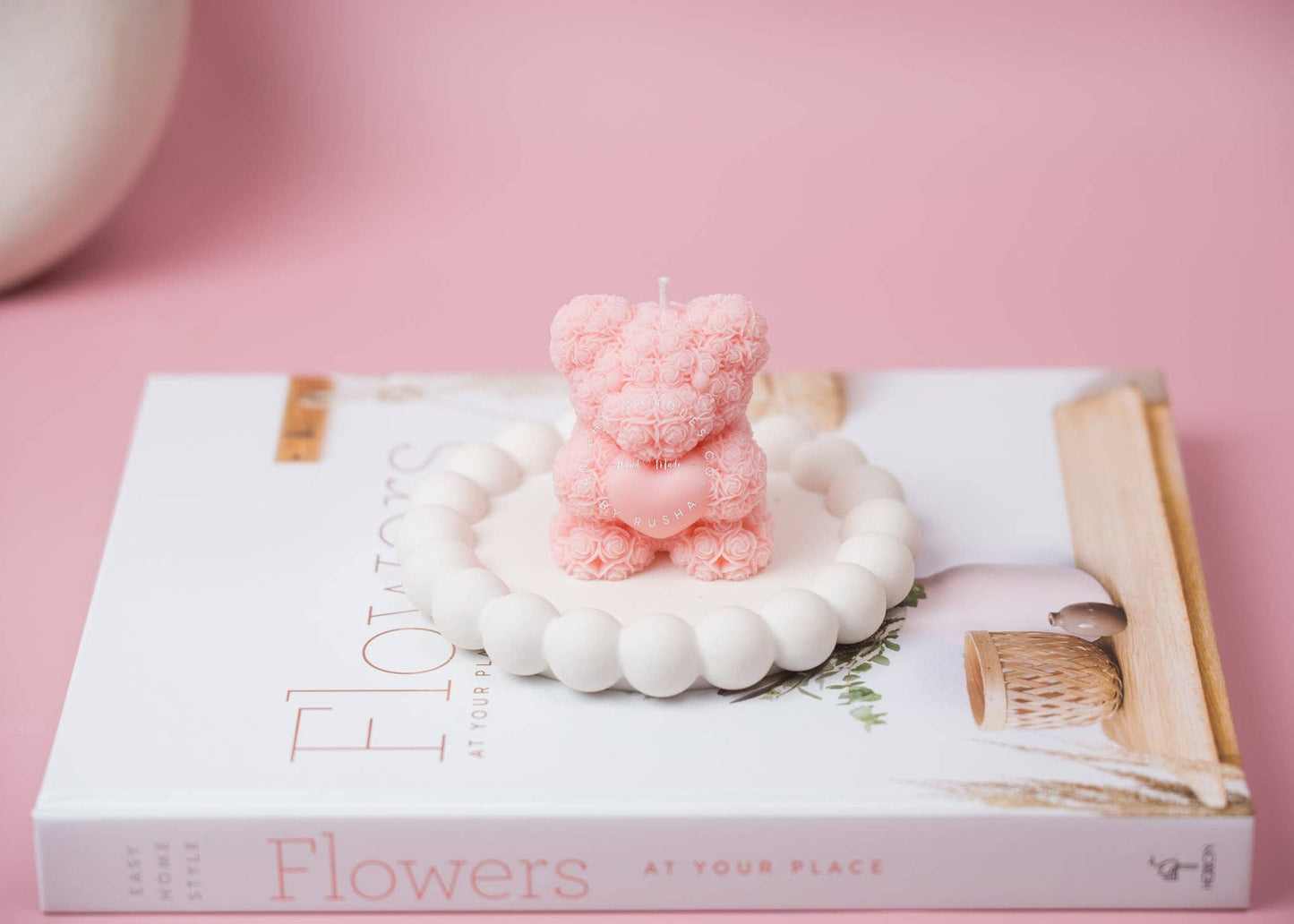 Trinket Dish: Cream White / Round