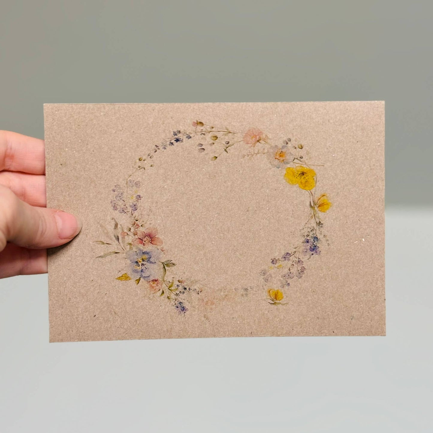 Floral Bunny card - Happy Birthday