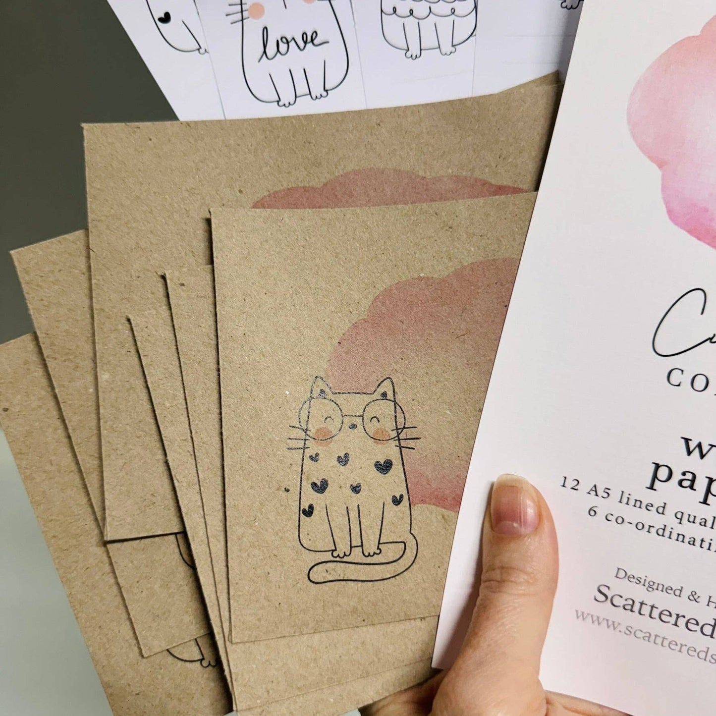 CUTE CATS Writing Paper Set