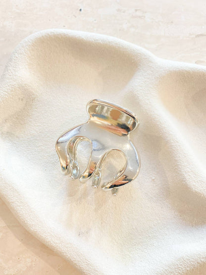 Petit Metal Claw Clips: Silver