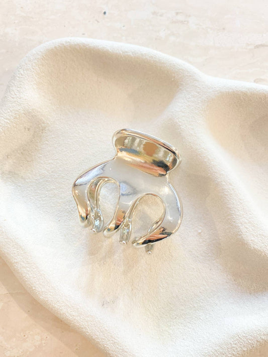 Petit Metal Claw Clips: Silver