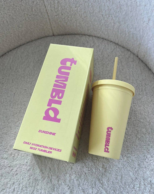 Daily Hydration Insulated Tumbler / Coffee Cup - Sunshine