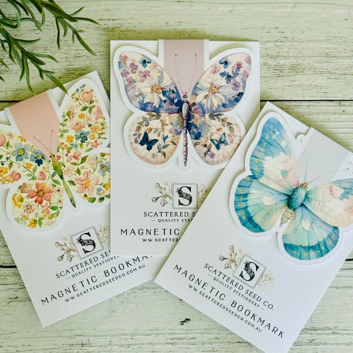 Pastel Butterfly Magnetic Bookmark - Liberty