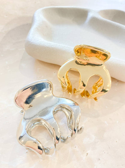 Petit Metal Claw Clips: Silver