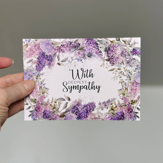 Sweet Lilacs card - With Deepest Sympathy Card