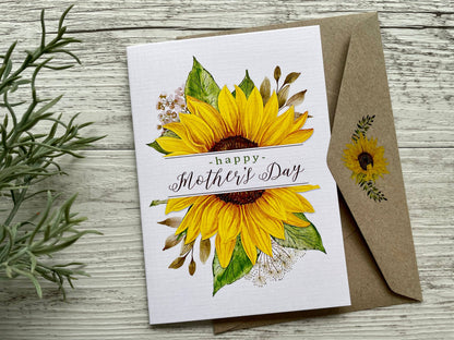 Sunflower Mothers Day Greeting Card