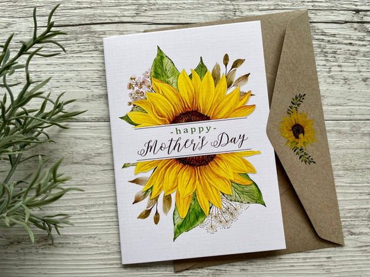 Sunflower Mothers Day Greeting Card