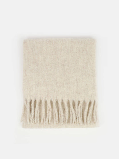 Oatmeal Betty Fluffy Scarf