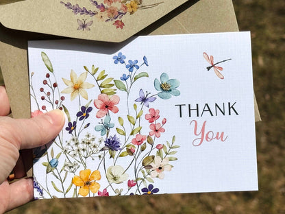 Wildflower Thank You Card