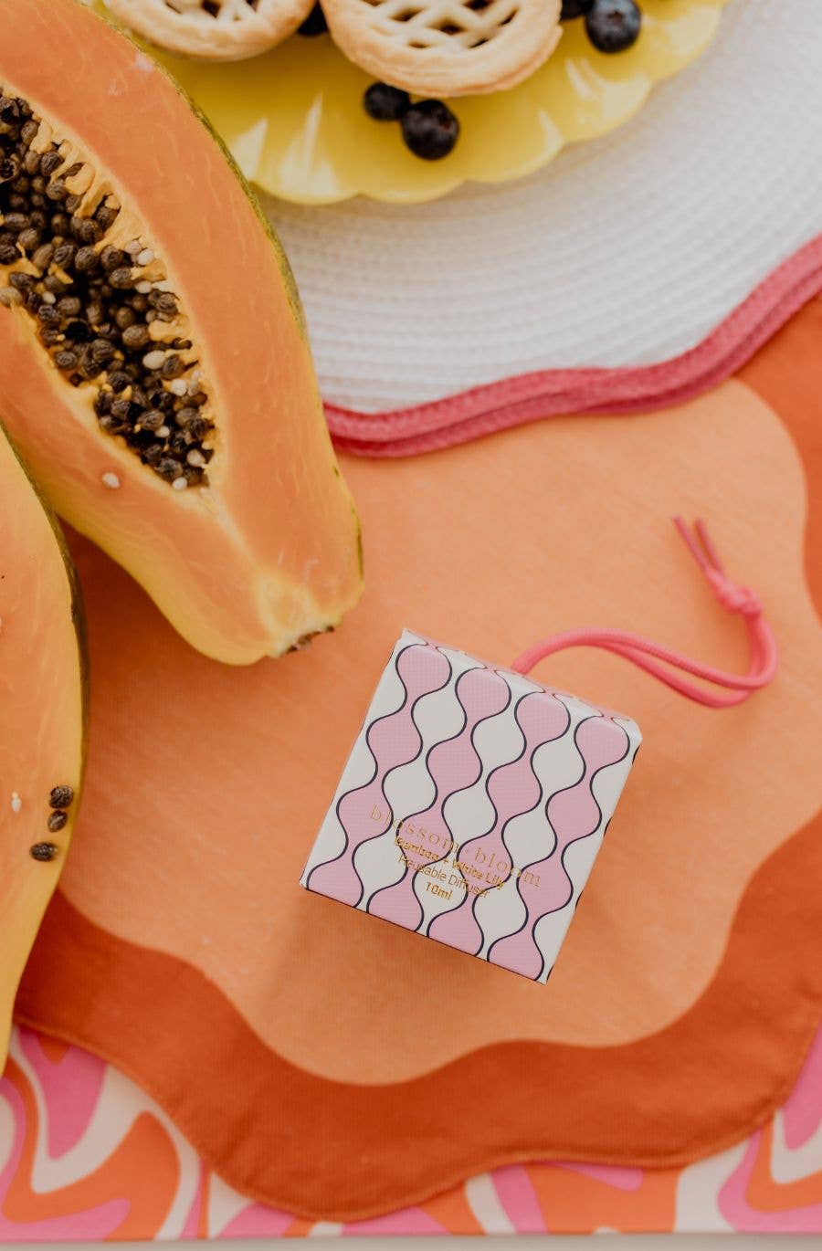 Reusable Diffuser 10 ml -Bamboo + White Lily: Pink Tie