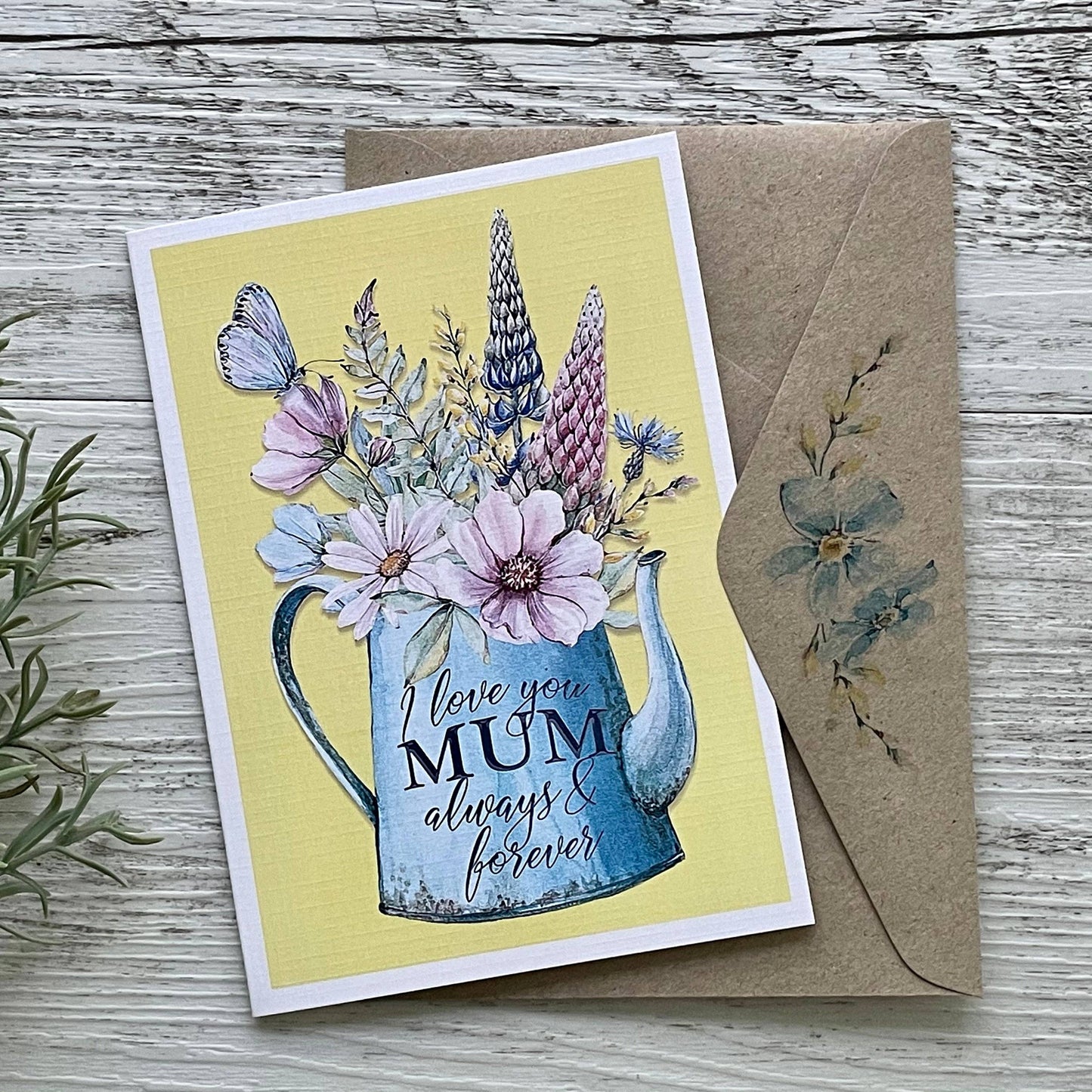 SPRING GARDEN I love you Mum - Mothers Day card