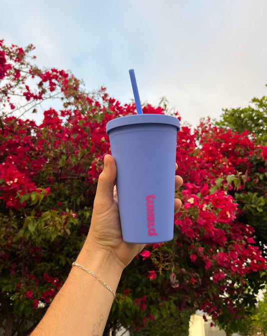 Daily Hydration Insulated Tumbler / Coffee Cup - Grape