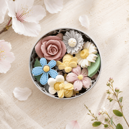 Pocket Garden Mini Soaps – Handmade Floral Soap Gift Tin