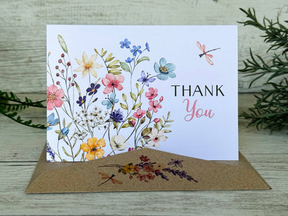 Wildflower Thank You Card