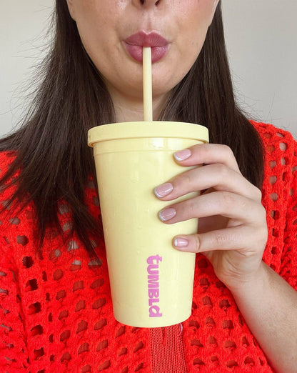 Daily Hydration Insulated Tumbler / Coffee Cup - Sunshine