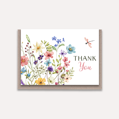 Wildflower Thank You Card