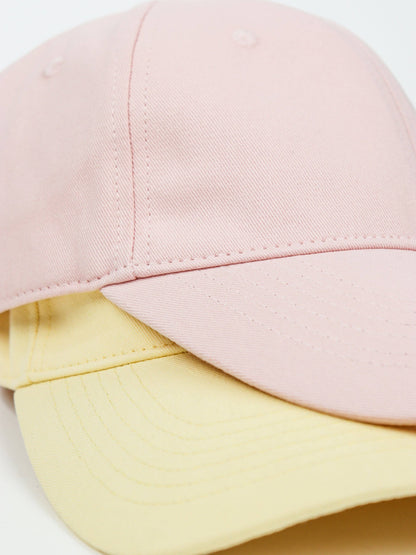 Pink Cotton Baseball Cap