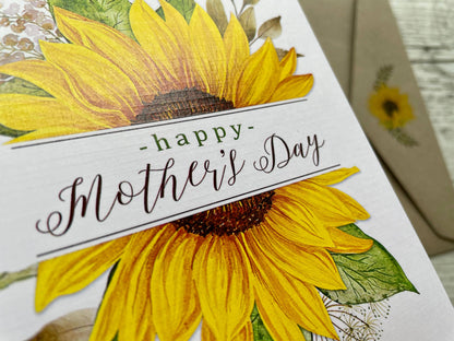 Sunflower Mothers Day Greeting Card