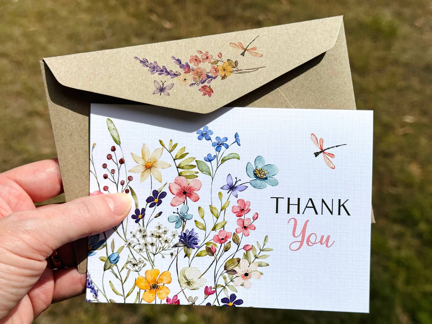 Wildflower Thank You Card