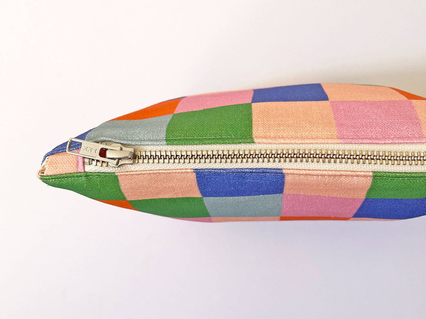 Handmade Make-up, Travel, Clutch Zip Purse - Picnic