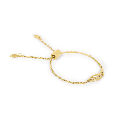 Embracing Peace Bracelet Set: Gold (set of two)