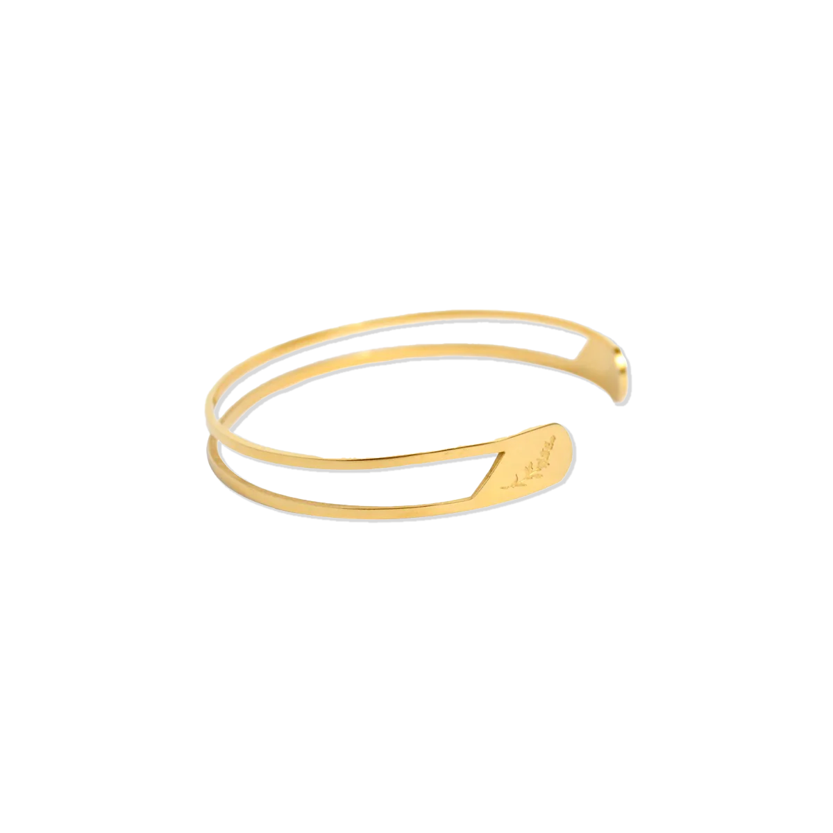 Faith Like a Mustard Seed Cuff Bracelet: Gold / 6 inch