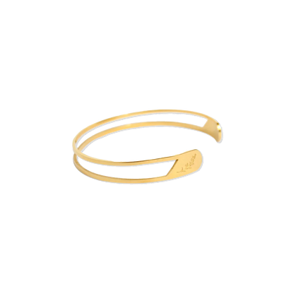 Faith Like a Mustard Seed Cuff Bracelet: Gold / 6 inch