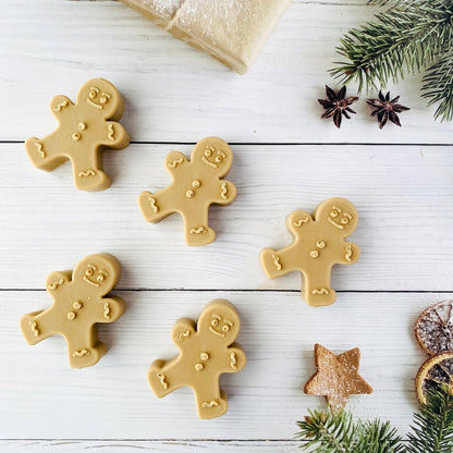 Handmade Artisan Christmas Soap | Gingerbread Man | Warm Gingerbread, Caramel & Vanilla Scent