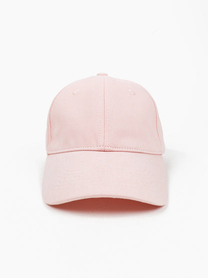 Pink Cotton Baseball Cap