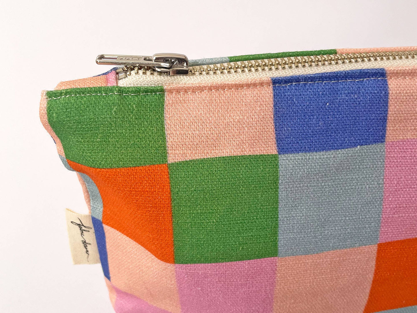 Handmade Make-up, Travel, Clutch Zip Purse - Picnic