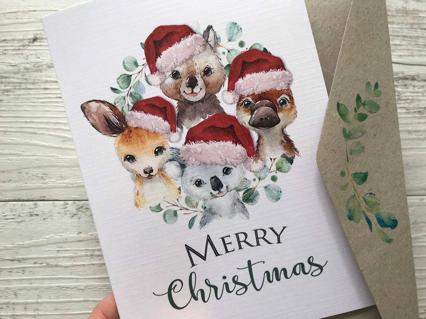 AUSTRALIAN ANIMALS CHRISTMAS Card: Regular