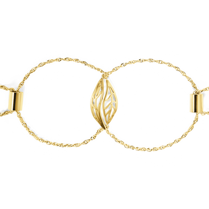 Embracing Peace Bracelet Set: Gold (set of two)