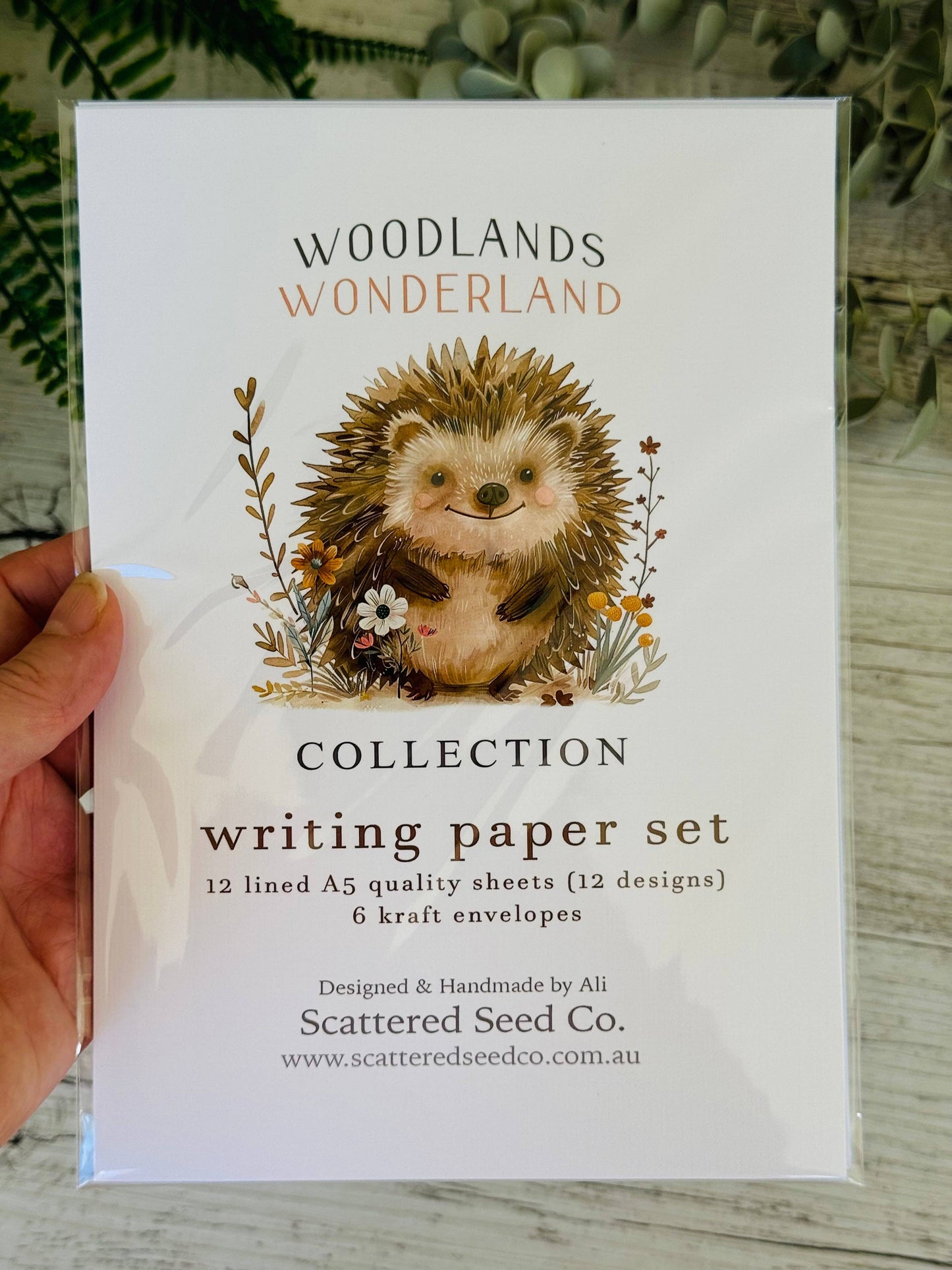 WOODLANDS Wonderland Letter Writing Paper Set for kids: Lined