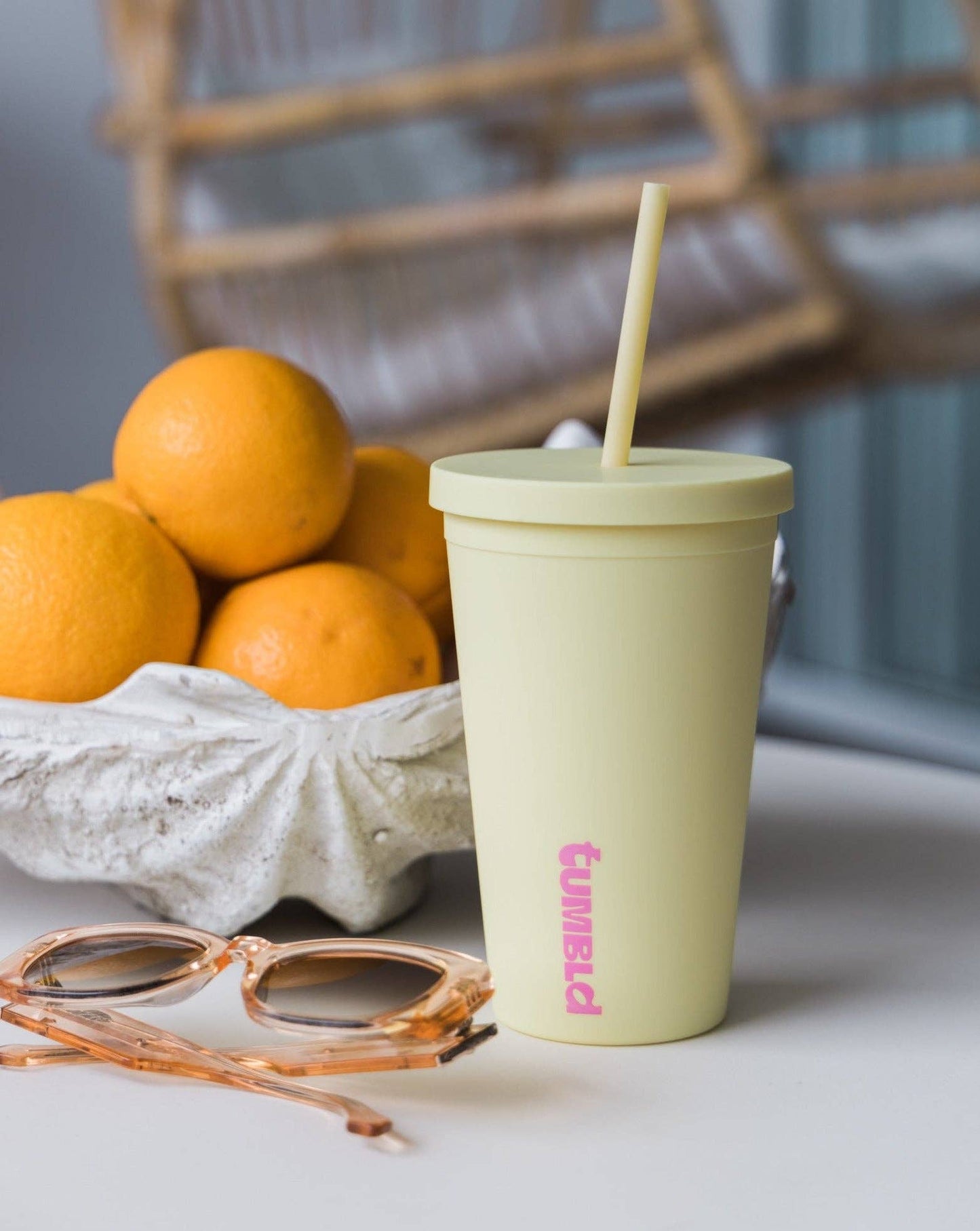 Daily Hydration Insulated Tumbler / Coffee Cup - Sunshine