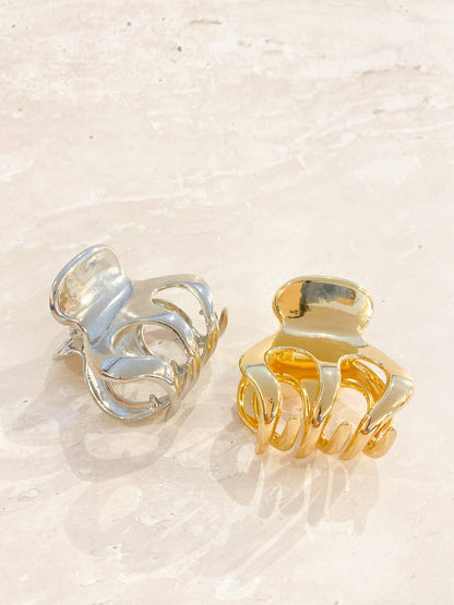 Petit Metal Claw Clips: Gold