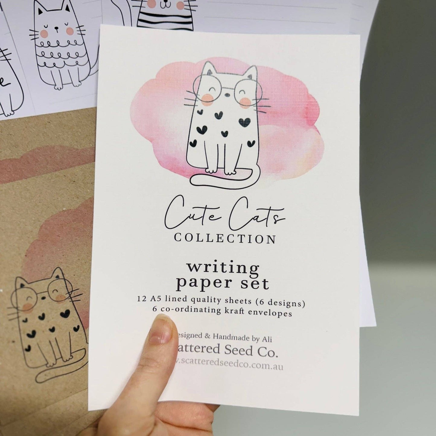 CUTE CATS Writing Paper Set