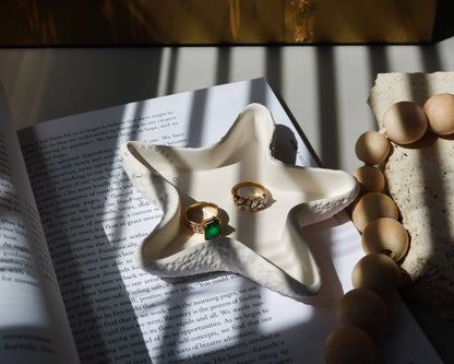 Star Trinket Dish: White