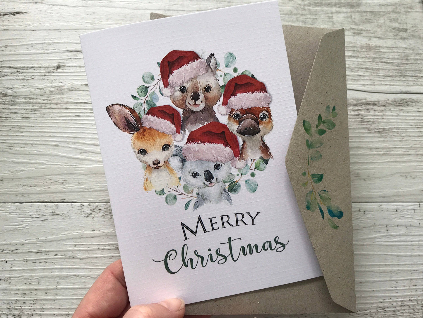 AUSTRALIAN ANIMALS CHRISTMAS Card: Regular