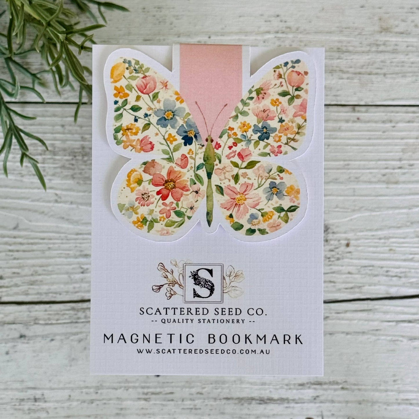 Pastel Butterfly Magnetic Bookmark - Liberty