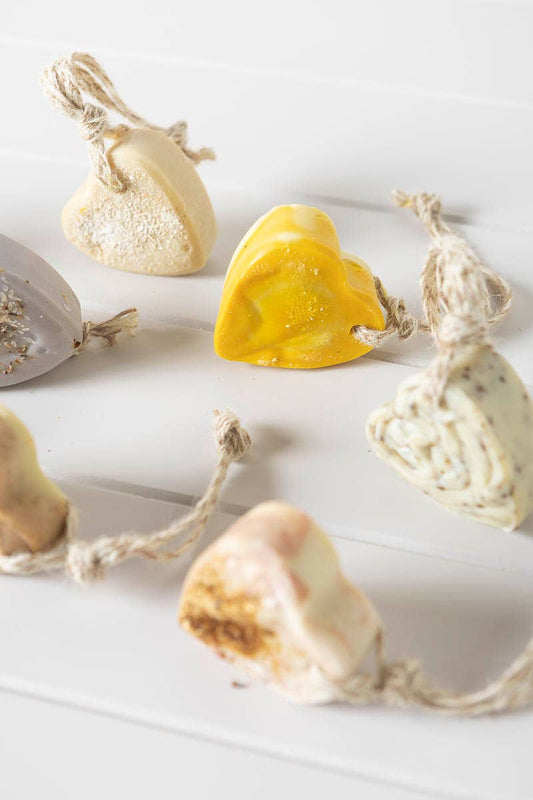 Heart Shaped Soap: Lemon Myrtle & Lemongrass