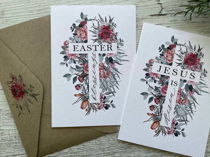 Jesus is Risen Card - Australian Florals