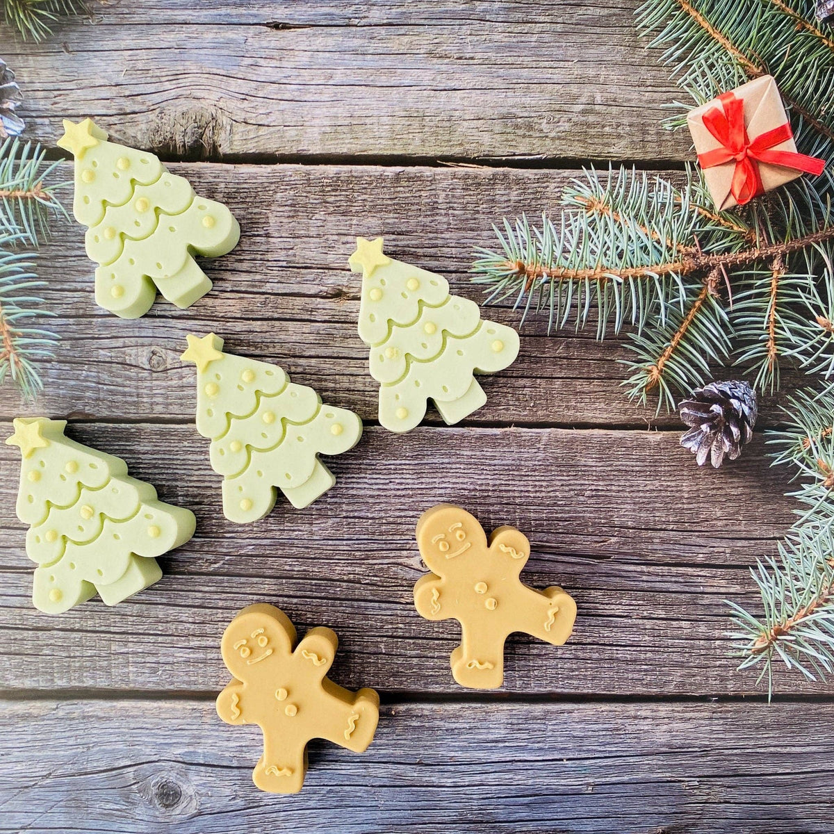 Handmade Artisan Christmas Soap | Gingerbread Man | Warm Gingerbread, Caramel & Vanilla Scent